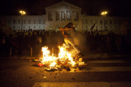 PORTUGAL: DEMONSTRATION OUTSIDE PORTUGUESE PARLIAMENT