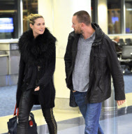 Heidi Klum And Bodyguard Boyfriend Arrive Into LAX