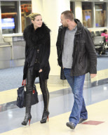 Heidi Klum And Bodyguard Boyfriend Arrive Into LAX