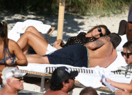 Christian Vieri Hangs On The Beach With A Mystery Girl 