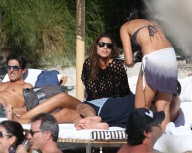Christian Vieri Hangs On The Beach With A Mystery Girl 