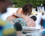 Christian Vieri Hangs On The Beach With A Mystery Girl 