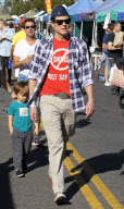 Johnny Knoxville at the Farmers Market