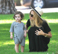Rachel Zoe's Active Afternoon With Baby Skyler And Rodger Berman