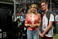 Celebs attend the French First League, OM Vs PSG