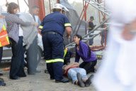 Fan killed and 20 injured by scaffold collapse at Linkin Park concert, Cape Town, South Africa - 07 Nov 2012