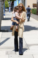 Rachel Zoe and family grab lunch in West Hollywood
