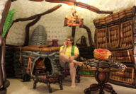 Hobbit Hole created from 2,600 balloons, Pleasant Grove, Utah, America - 09 Nov 2012