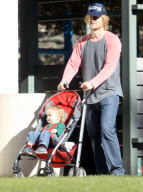 Exclusive... Owen Wilson Takes Andrew To The Park 