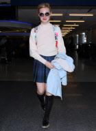 Elle Fanning Full of Smiles at LAX 