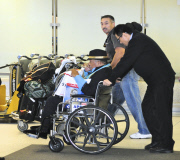 Quincy Jones Gets Pushed In A Wheelchair At LAX
