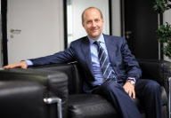 Hager Group Vorstand Daniel Hager beim Fototermin in Firmenhauptsitz