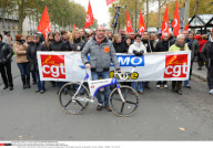 NANTES: Day of protest against austerity - demonstration called by unions