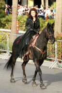 Shania Twain arrives on horseback in Las Vegas, NV - Part 2