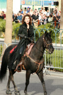 Shania Twain arrives on horseback in Las Vegas, NV - Part 2