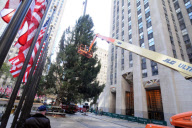 Rockefeller Center gets Christmas tree