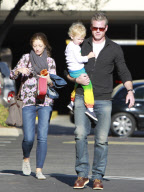 Rebecca Gayheart and Eric Dane take Billie for a check up
