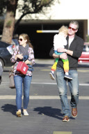 Rebecca Gayheart and Eric Dane take Billie for a check up