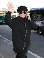 Liza Minnelli Departing On A Flight At LAX 