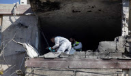 Three die after Palestinian rocket hits block of flats in Kiryat Malachi, Israel - 15 Nov 2012