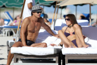 Rita Rusic and her Boyfriend get some quality Beach Time in Miami
