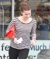 Amber Heard at the dry cleaners