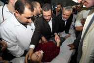Palestinian Prime Minister, Ismail Haniyeh and Egypt's Prime Ministe,r Hisham Kandil in the Gaza Strip - 16 Nov 2012