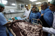 Palestinian Prime Minister, Ismail Haniyeh and Egypt's Prime Ministe,r Hisham Kandil in the Gaza Strip - 16 Nov 2012