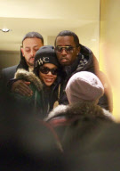 American singer Rihanna arrives in Paris for a private concert