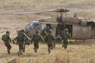 IDF paratroopers training