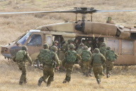 IDF paratroopers training