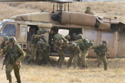 IDF paratroopers training