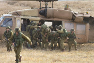 IDF paratroopers training