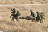 IDF paratroopers training