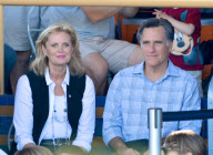 Mitt Romney Enjoys Disneyland With His Family