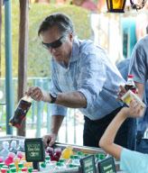 Mitt Romney Enjoys Disneyland With His Family