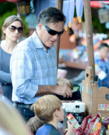Mitt Romney Enjoys Disneyland With His Family