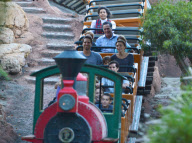 Mitt Romney Enjoys Disneyland With His Family