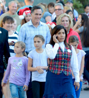 Mitt Romney Enjoys Disneyland With His Family