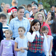 Mitt Romney Enjoys Disneyland With His Family
