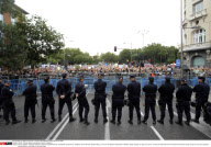 SPAIN: Protest against unpopular austerity measures