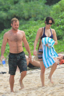 Jennifer Lawrence Enjoys Thanksgiving Day On The Beach 