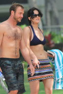 Jennifer Lawrence Enjoys Thanksgiving Day On The Beach 