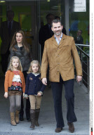 MADRID : Royal family visit King Juan Carlos I at hospital