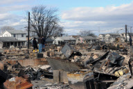Breezy Point residents tour destroyed homes