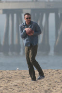 Chris Evans and Luke Wilson play ball in Venice