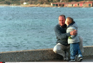 EXCLUSIVE:FRENCH PRESIDENT JACQUES CHIRAC WITH GRANDSON