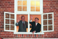 ALL/ POTSDAM : SOMMET FRANCO-ALLEMAND :   GERHARD SCHROEDER ET JACQUES CHIRAC