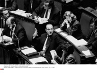 PARIS : Jacques Chirac a l'Assemblee Nationale