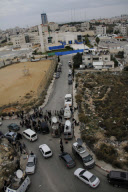 Vorbereitungen für Arafats Exhuminierung am Mausoleum in Ramallah